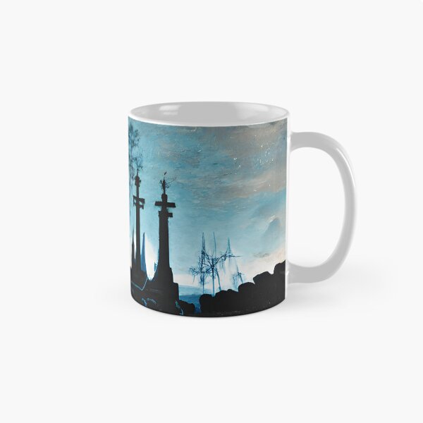 Item preview, Teal cemetary at night designed and sold by fizzribbit.