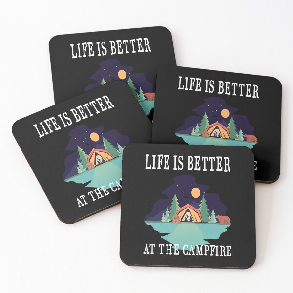Item preview, Life Is Better At The Campfire Camping Saying Happy Camper designed and sold by BennetJaco.
