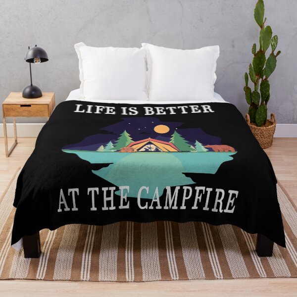 Item preview, Life Is Better At The Campfire Camping Saying Happy Camper designed and sold by BennetJaco.