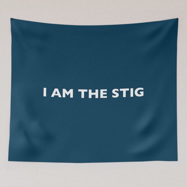 Item preview, I AM THE STIG - English White Writing   designed and sold by Gallerysa.