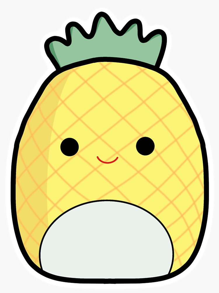 "Maui The Pineapple Squishmallow " Sticker for Sale by MetaBetz Redbubble