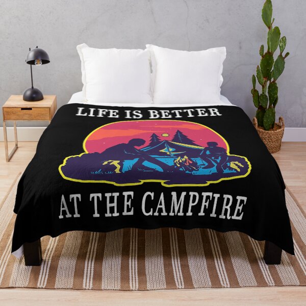Item preview, Life Is Better At The Campfire Camping Saying Happy Camper designed and sold by BennetJaco.