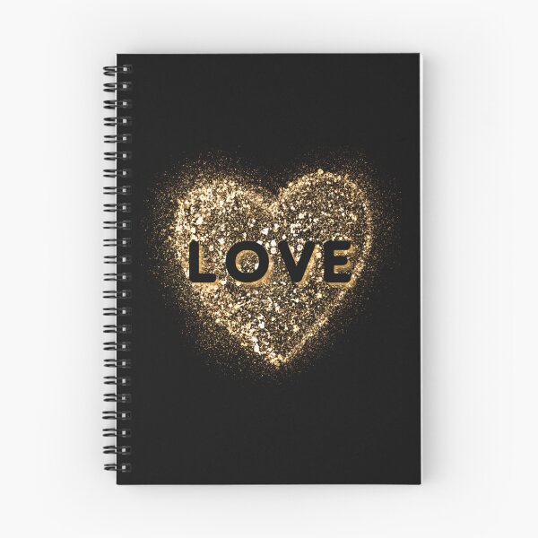 Item preview, Mot damour sur le coeur damour de paillettes dor - Love Design designed and sold by BhairaviModi.