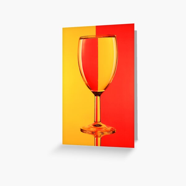Wine Glass Greeting Card