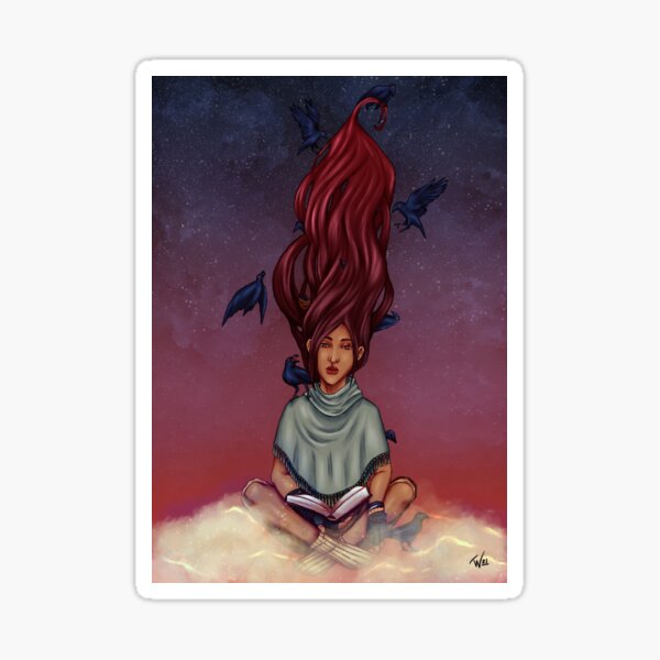 Item preview, WonderBook Raven Hair Digital Painting designed and sold by WintherLizard.