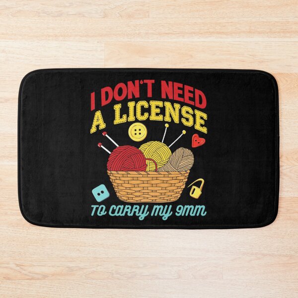 Item preview, I Don't Need A License To Carry My 9mm - Crocheting Lover designed and sold by theresamorelli.