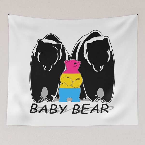 Item preview, Pansexual Pride Baby Bear 1 Mama 1 Papa designed and sold by Bunny Loven.