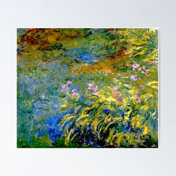 Claude Monet, Iris at the Sea-Rose Pond Leggings for Sale by Gascondi