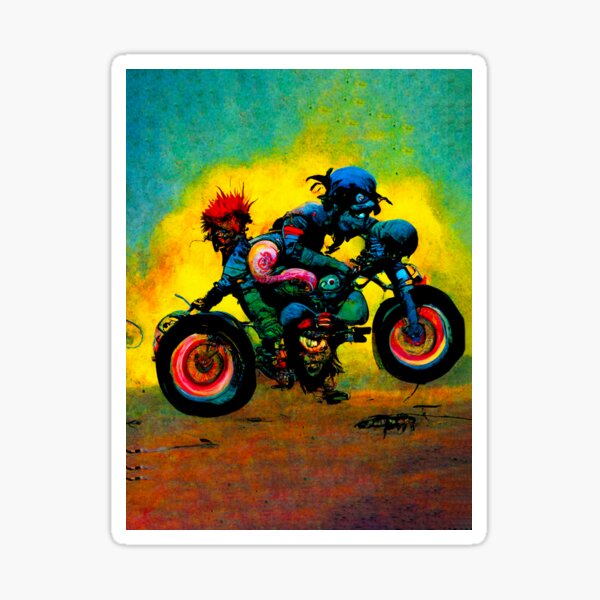 Biker Sticker