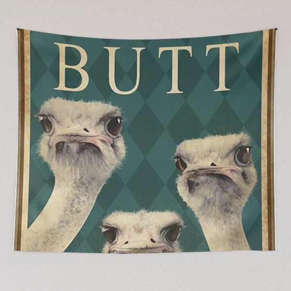 Item preview, Ostrich Nice Butt Poster designed and sold by arthurtitus.