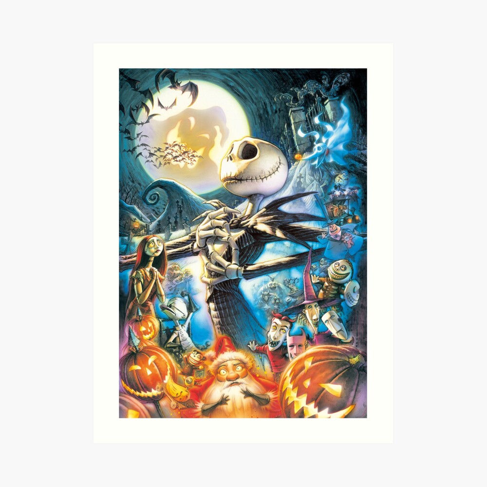 Jack and Town, the nightmare before Christmas, jack skellington, halloween,  pumpkin king Photographic Print for Sale by JDVNart