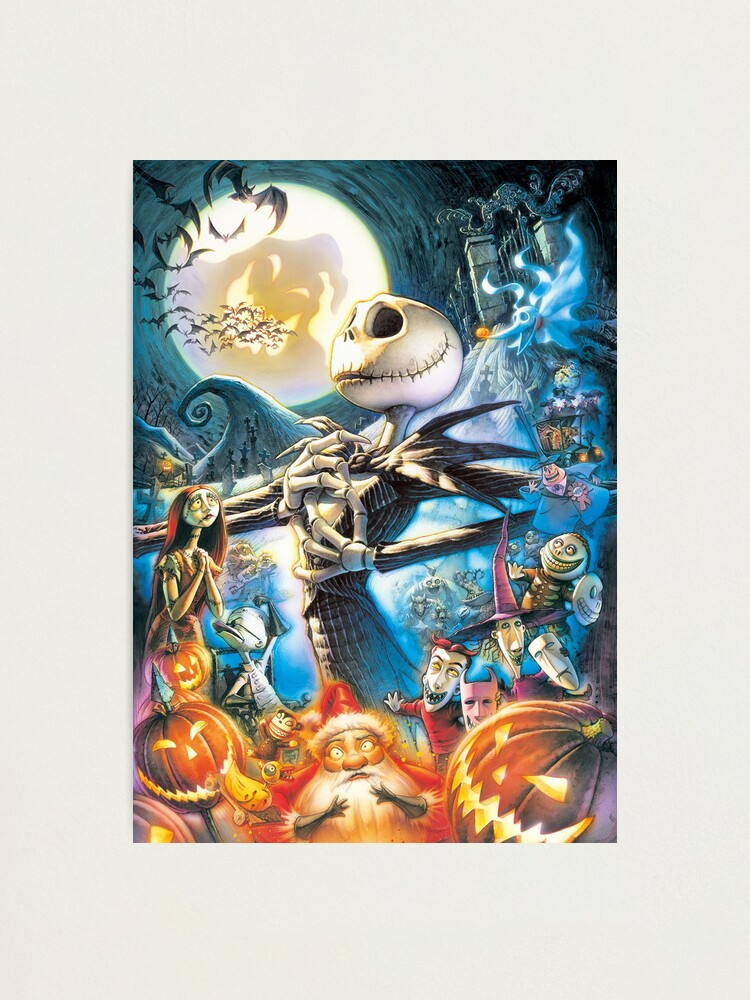 Jack and Town, the nightmare before Christmas, jack skellington, halloween,  pumpkin king Photographic Print for Sale by JDVNart