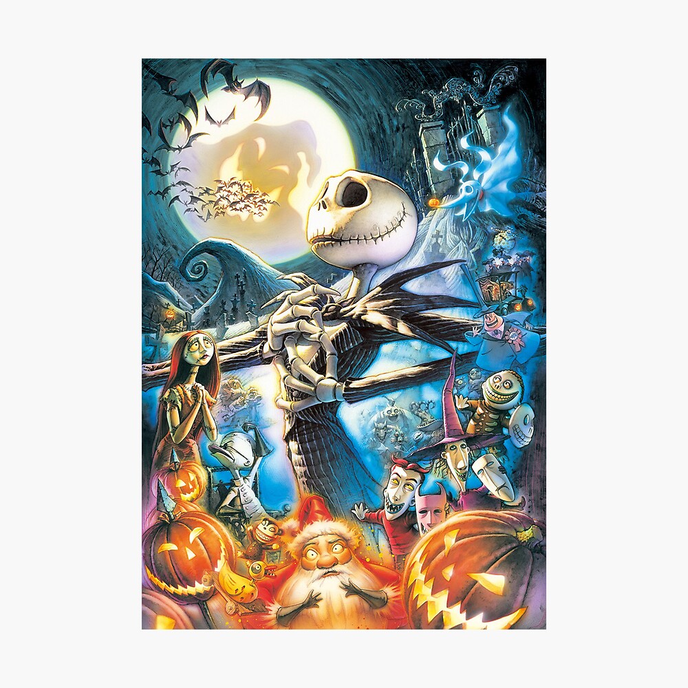 Jack and Town, the nightmare before Christmas, jack skellington, halloween,  pumpkin king Art Board Print for Sale by JDVNart