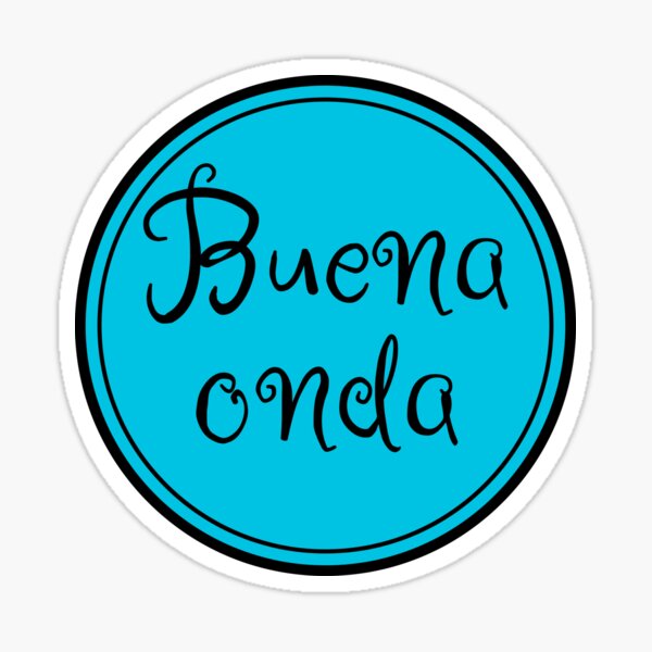 Vista previa del artículo con la obra «Buena Onda - Good Vibes - Vocabulario Español - España», diseñado y vendido por JourneyCreative.