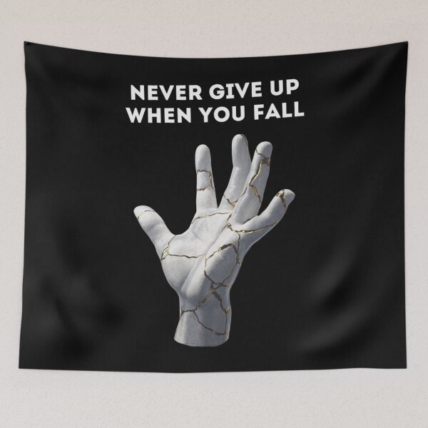 Item preview, Nabandonnez jamais quand vous tombez de motivation designed and sold by BhairaviModi.