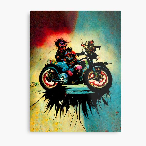 RatRod Rider Metal Print