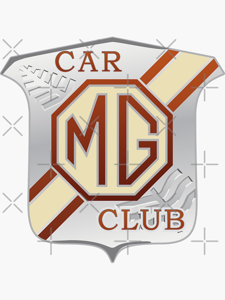 Sticker for Sale mit MG Car Club Logo - Neuseeland von