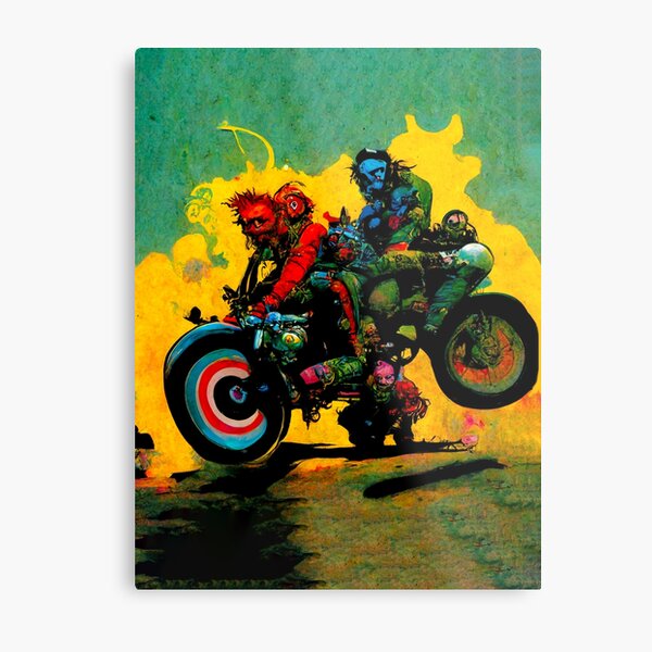 Bikers Metal Print