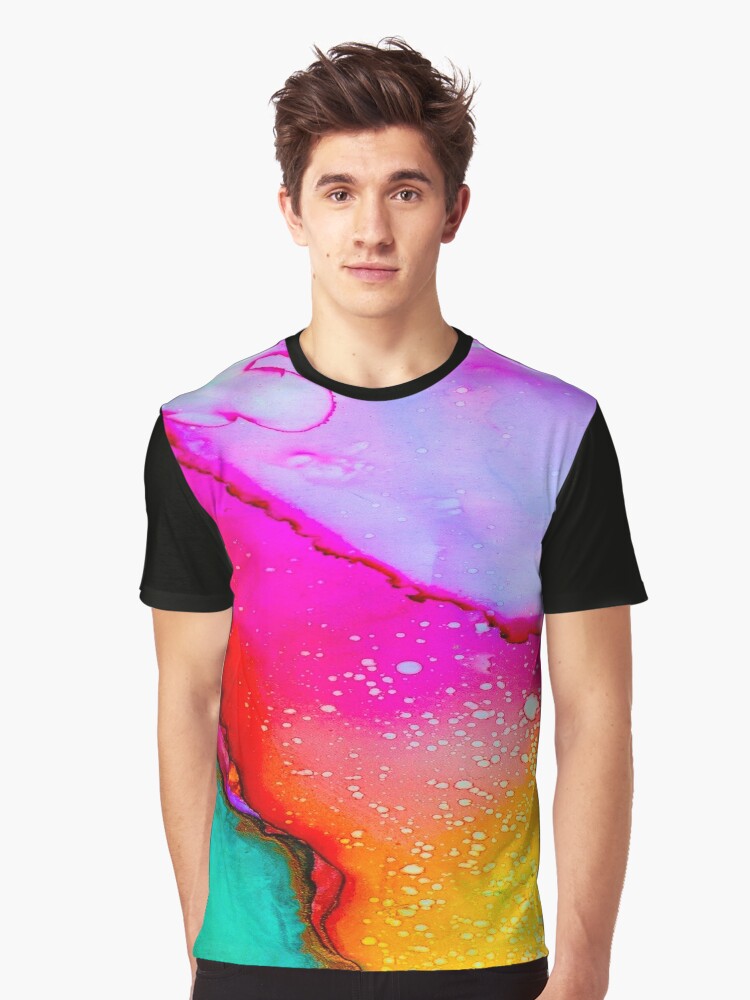 Tie Dyed Rainbow Watercolor T-shirt 