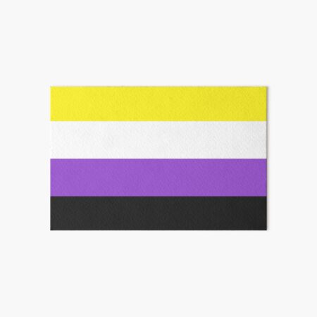 Nonbinary Flag Art Board Print