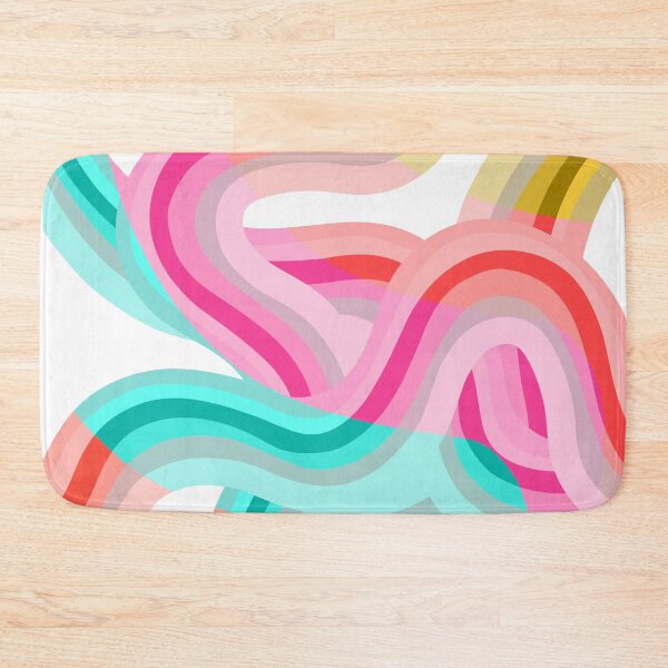 Item preview, Neon Pastel Rainbows Dance - abstract and colourful art designed and sold by Dominiquevari.