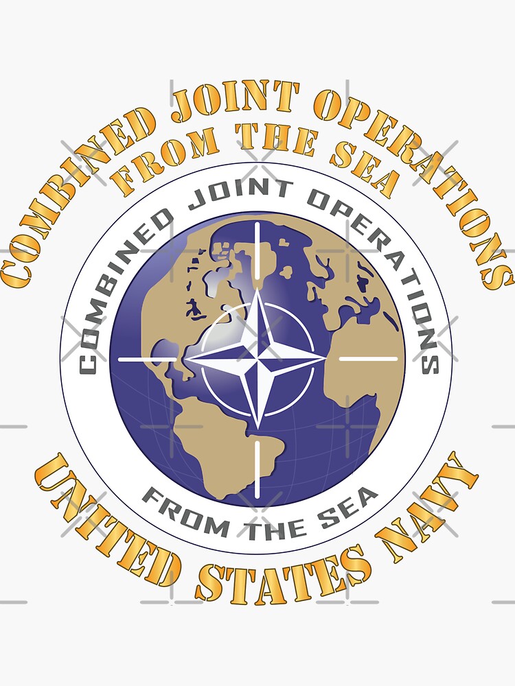  navy combined joint operations from the sea x 300 sticker for