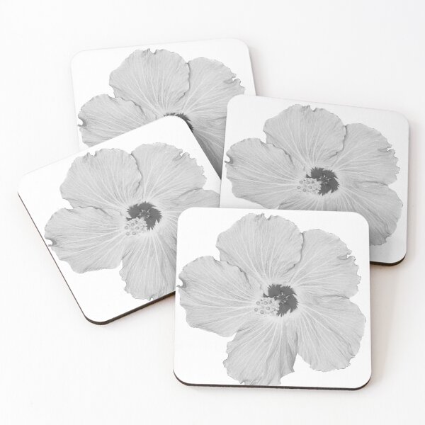Item preview, Gray scale hibiscus  designed and sold by AncientDreamer.