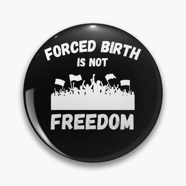Item preview, Forced Birth Is Not Freedom Abortion Womens Rights Black Text designed and sold by med-artist.