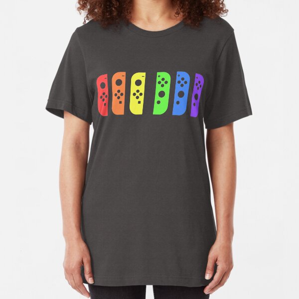 Rainbow Joy-Con Slim Fit T-Shirt