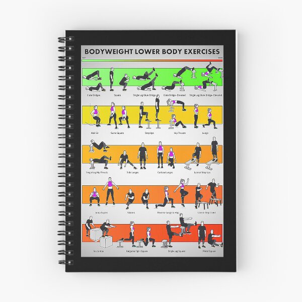 Item preview, Lower bodyweight workout exercises art designed and sold by cevyl49.