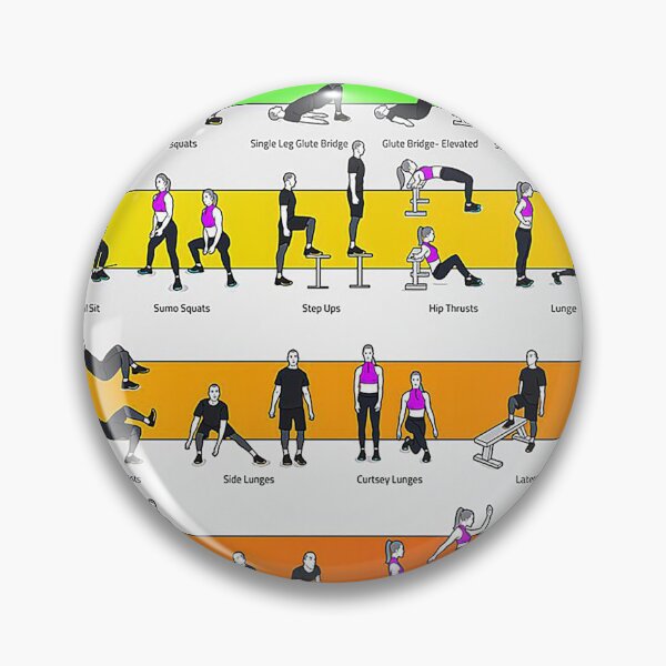 Item preview, Lower bodyweight workout exercises art designed and sold by cevyl49.