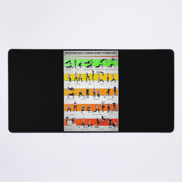 Item preview, Lower bodyweight workout exercises art designed and sold by cevyl49.