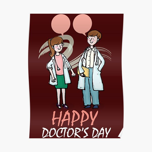 Vector illustration of national doctors day concept poster or banner  design. | CanStock