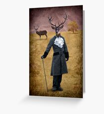 The man who changed himself into a deer Greeting Card