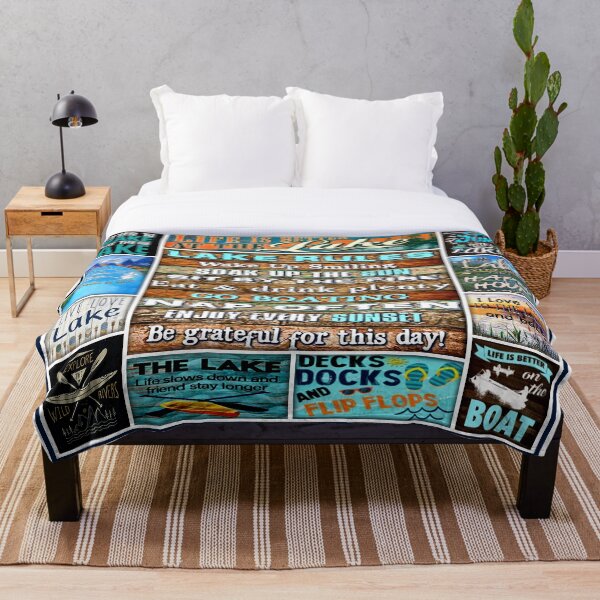 Item preview, Life Is Better At The Lake-At The Lake Every Hour Is Happy Hour designed and sold by AlbredaAE.