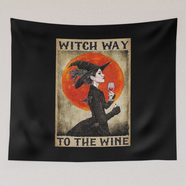 Item preview, Witch way to the wine halloween lover designed and sold by koenhfu06.