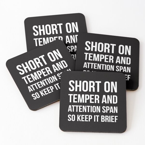 Item preview, Short tempered designed and sold by Slogans4u.