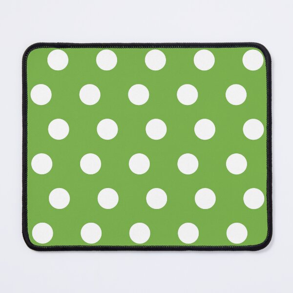 Item preview, Classic Polka Dot Pattern_ White Medium Green Kiwi Green designed and sold by mimihuang creations.