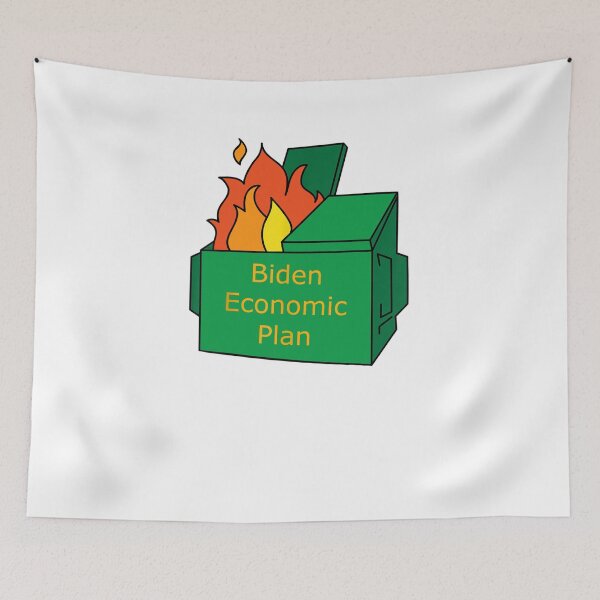 Item preview, Biden Economic Plan Dumpster Fire - political humor designed and sold by edensmr.