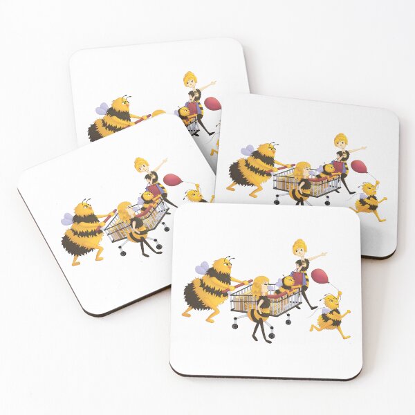 Item preview, Una familia de abejas está comprando en una tienda. designed and sold by Art-of-Rory.