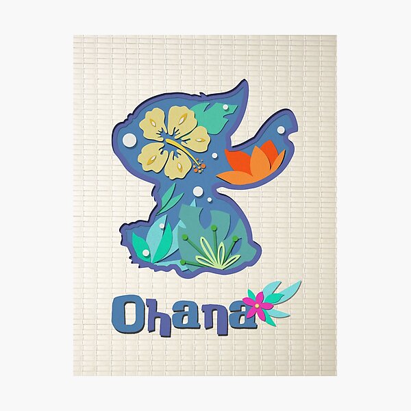 Silueta Ohana Lámina fotográfica