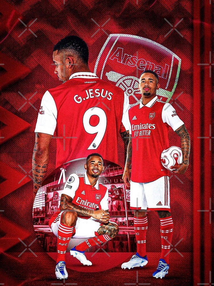 Adidas Arsenal Home Shirt 2022-2023 with G.Jesus 9 Printing