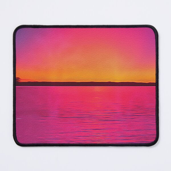 Item preview, Beach Pink Sunset - Oil Painting designed and sold by Unaiza Khalid.