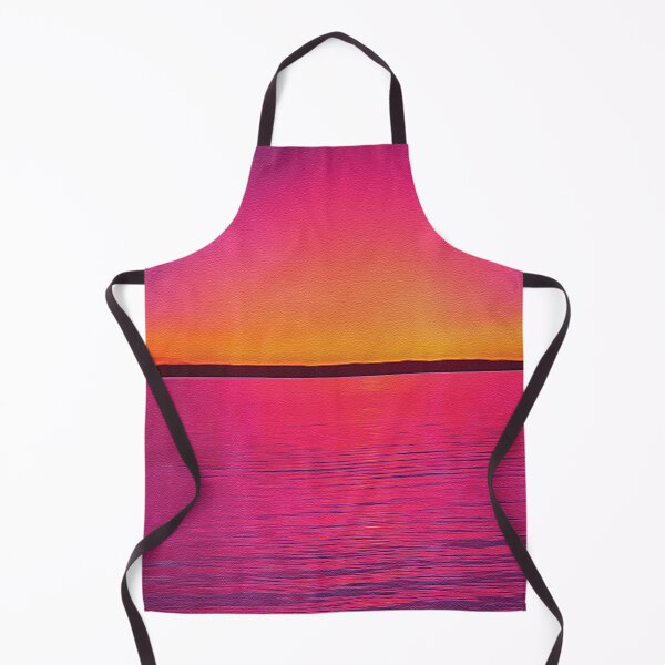 Item preview, Beach Pink Sunset - Oil Painting designed and sold by Unaiza Khalid.