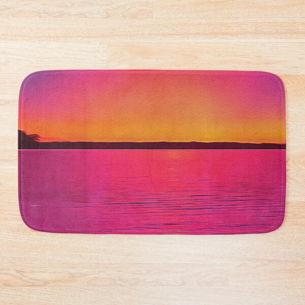 Item preview, Beach Pink Sunset - Oil Painting designed and sold by Unaiza Khalid.