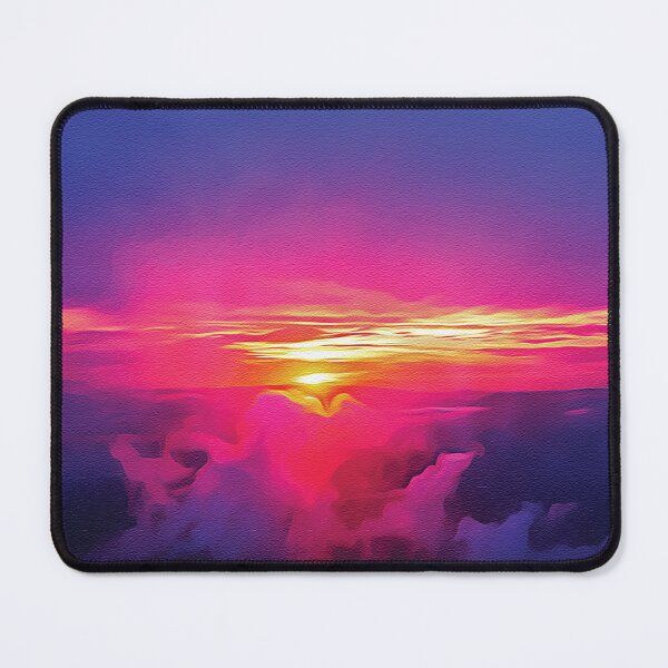 Item preview, Blue Clouds with Pink Sunset - Oil Painting designed and sold by Unaiza Khalid.