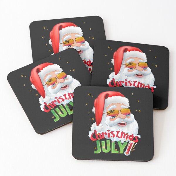 Item preview, Funny Christmas in July Shirt Summer Santa Sunglasses Xmas T-Shirt designed and sold by Bobby-Bancel.