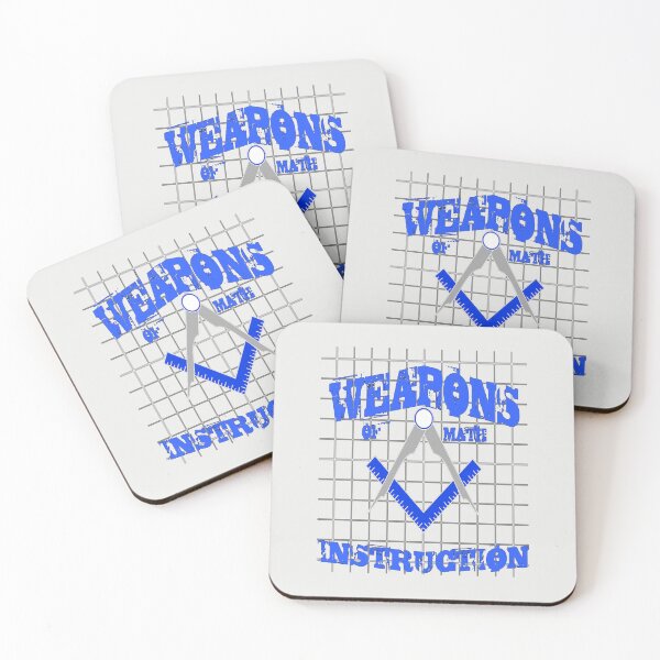 Item preview, Weapons Of Math Instruction Fun Algebra Pun Blue designed and sold by taiche.