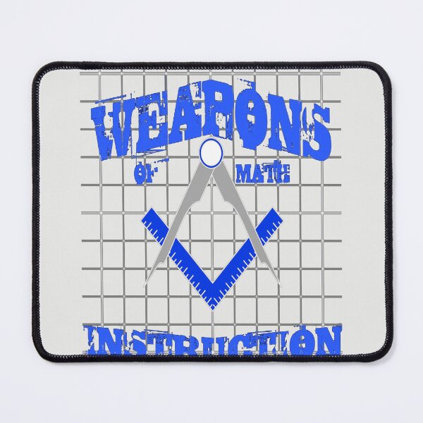 Item preview, Weapons Of Math Instruction Fun Algebra Pun Blue designed and sold by taiche.