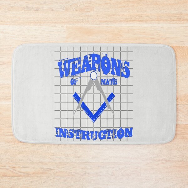 Item preview, Weapons Of Math Instruction Fun Algebra Pun Blue designed and sold by taiche.